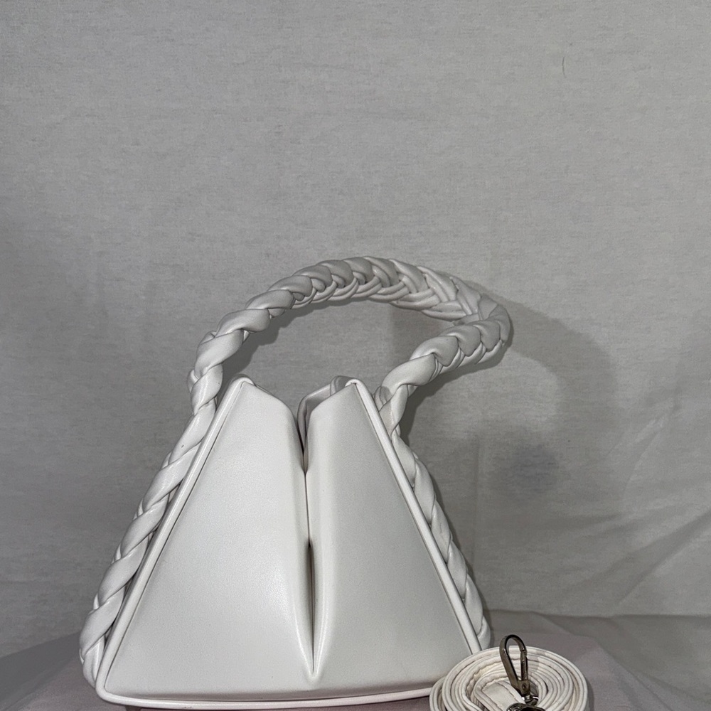 Affordable Fashion Finds White Braided Shoulder Bag